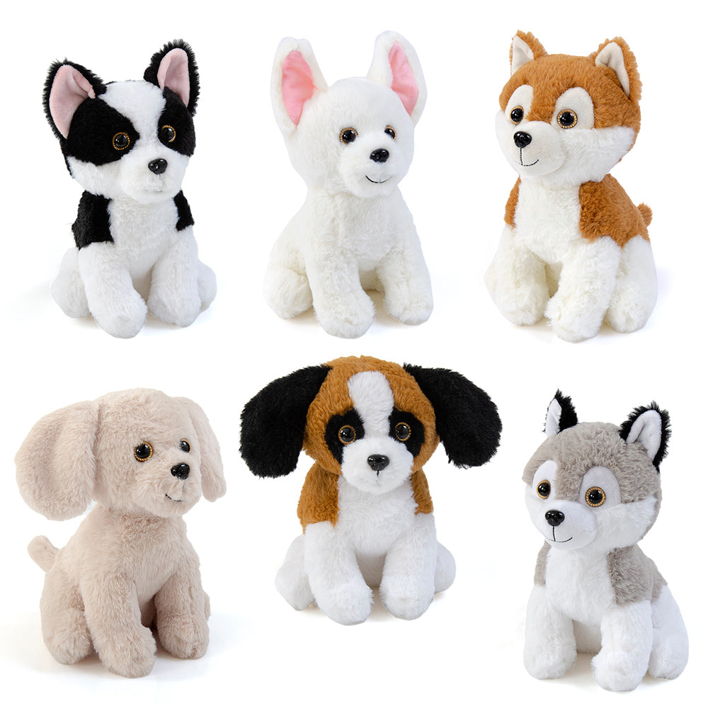 Λούτρινα σκυλάκια 24 εκατοστά σε 6 σχέδια για μικρος και μεγάλους!