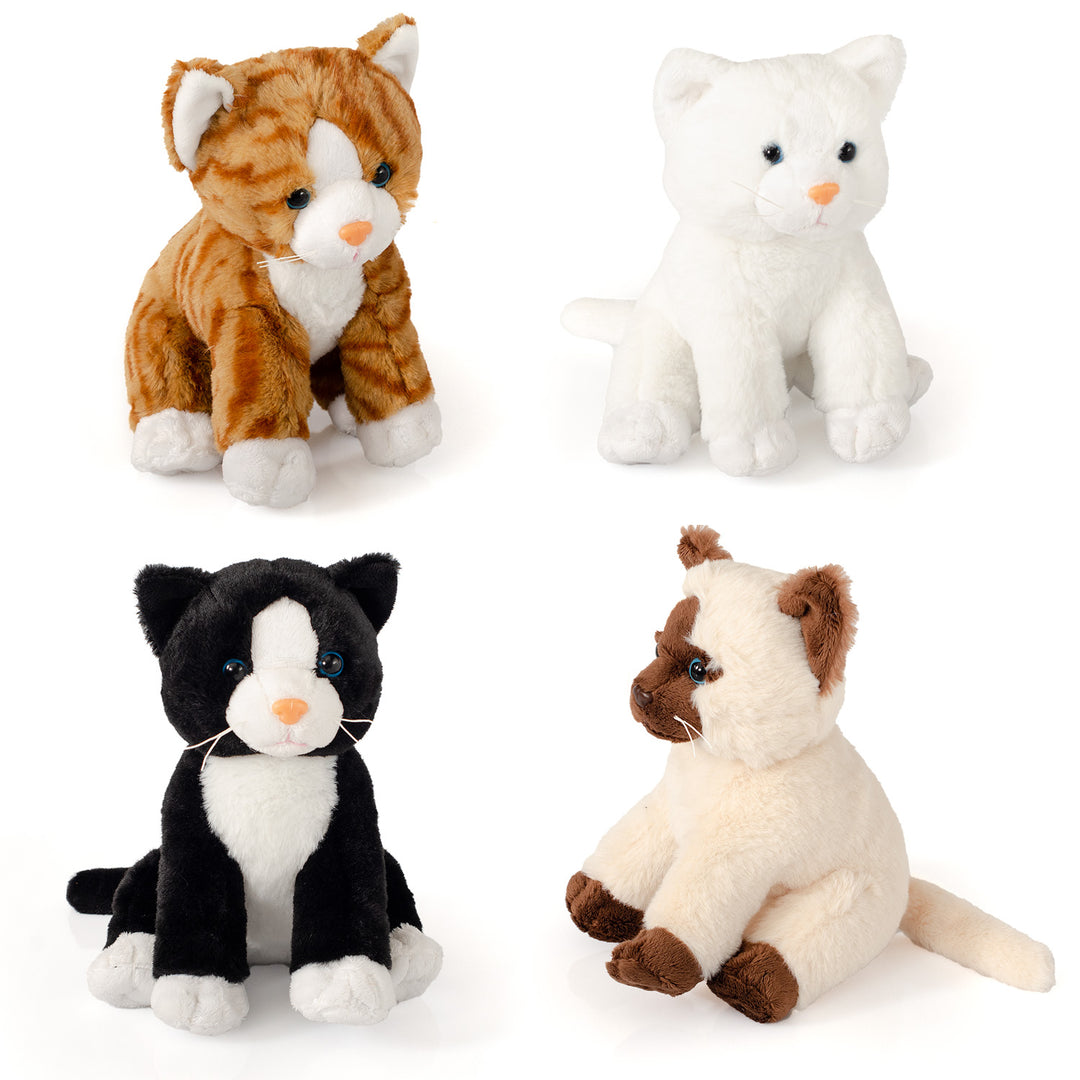 Λούτρινη γάτα σε 4 σχέδια και χρώματα, 20 εκατοστά - το απόλυτο δώρο για όλους.
