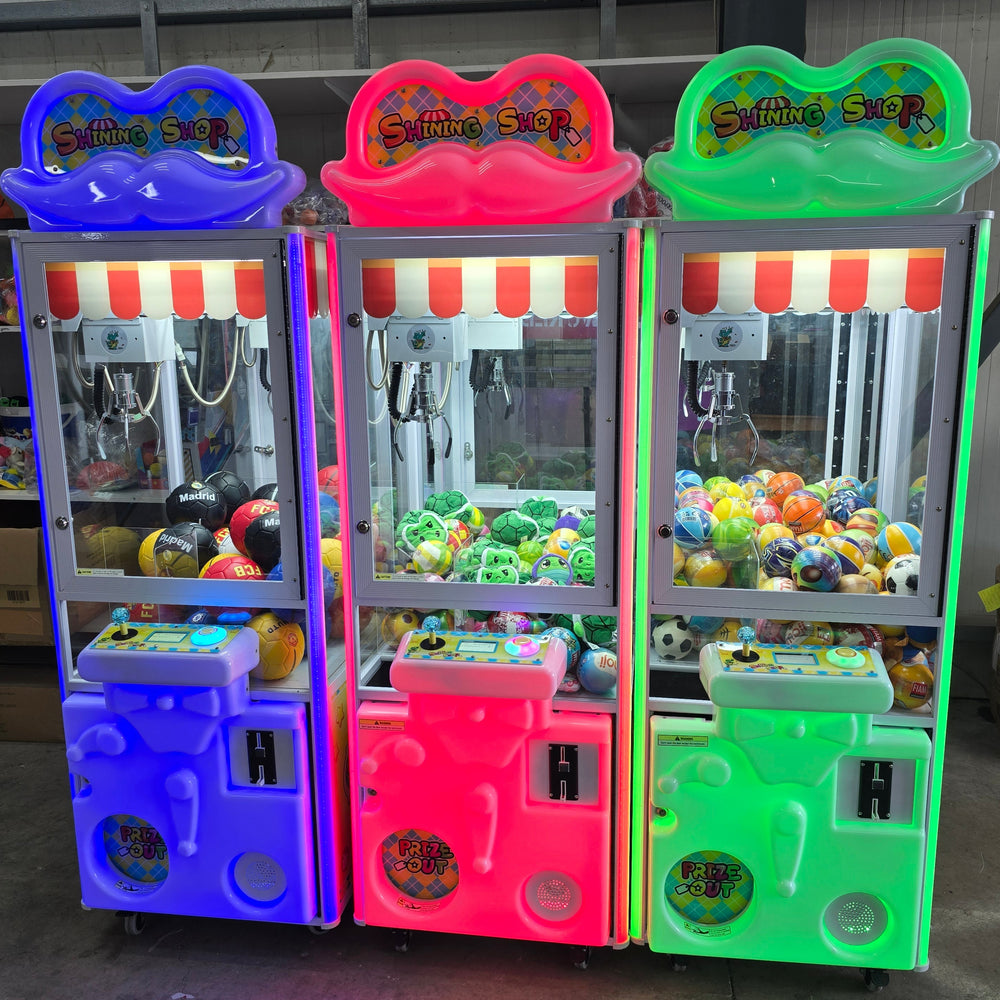 3 μηχανήματα δαγκανας shining shop στην πριζα σε χρωματισμο rgb