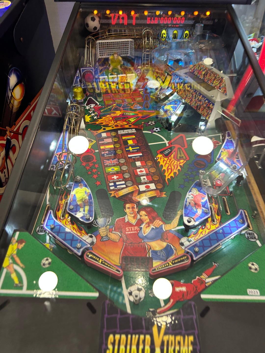 Used Stern Striker Extreme Pinball Machine