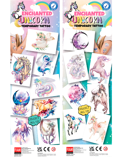 unicorn temporary tattoo