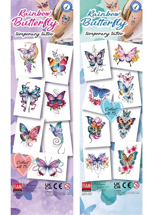 Tattoo Rainbow Butterfly 300 τεμάχια