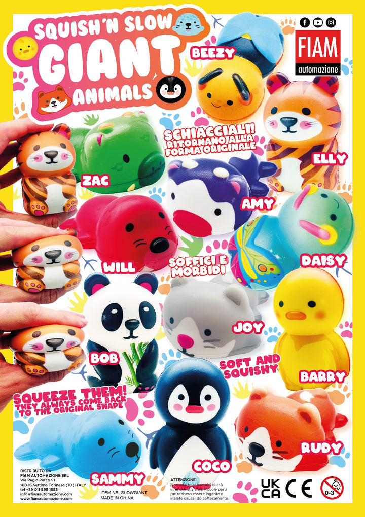 Squish'n Slow Giant Animals