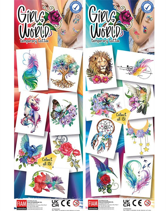 Girls world προσωρινό TATTOO