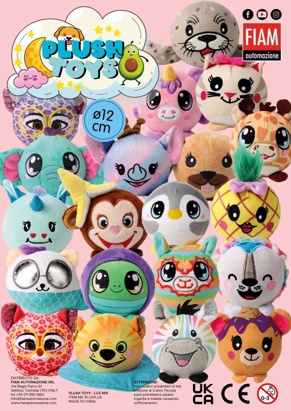 Plush toy στρογγυλό lux έκδοση