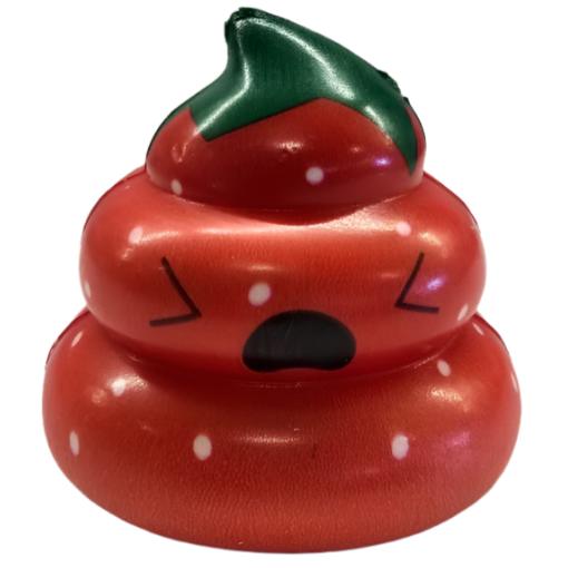 Strawberry Poop Squishy 6x6x5cm